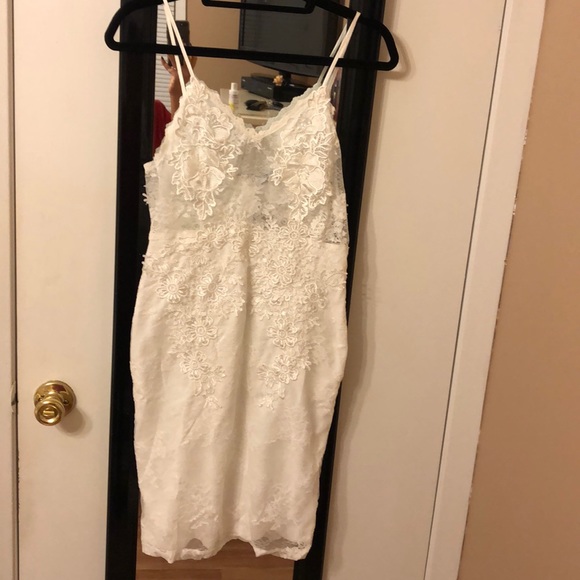 Fashion Nova Dresses & Skirts - Embroidered mesh/lace dress